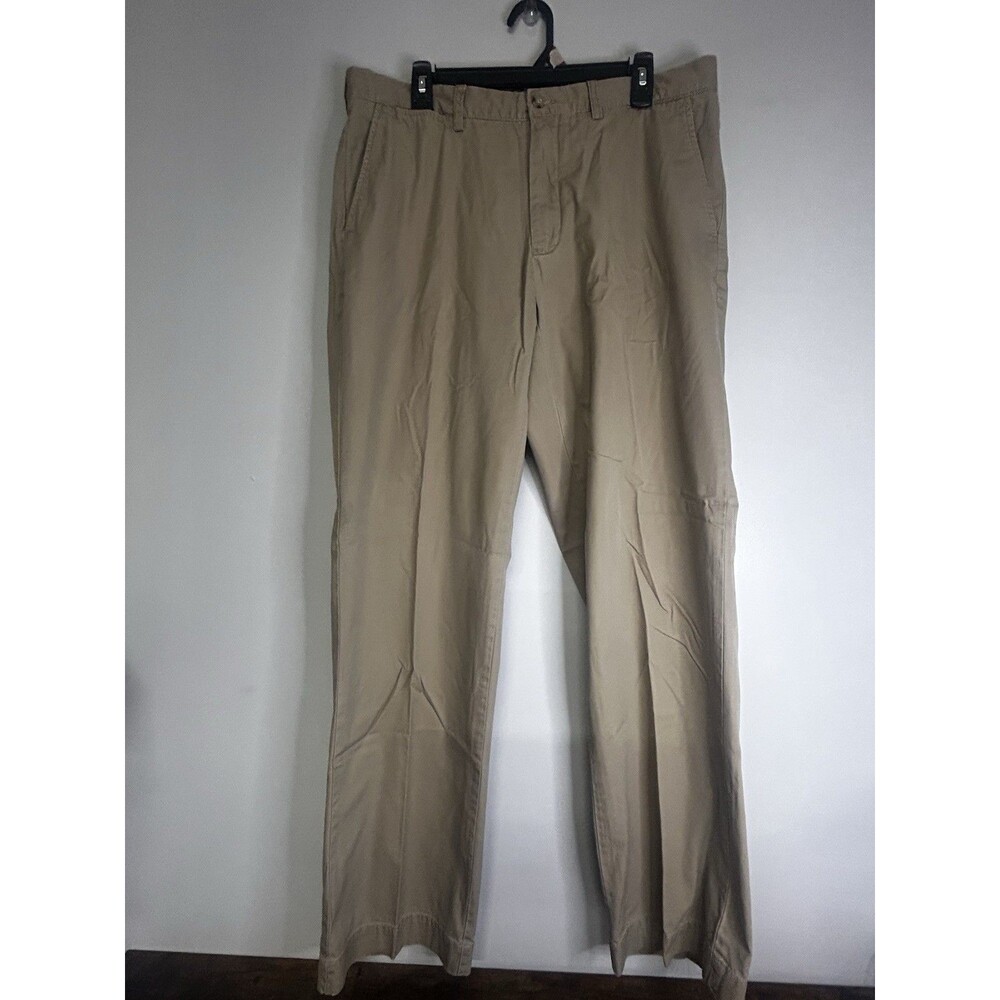 Polo by Ralph Lauren Men’s Vintage Preston Pants 100% cotton Khaki Size 36/34